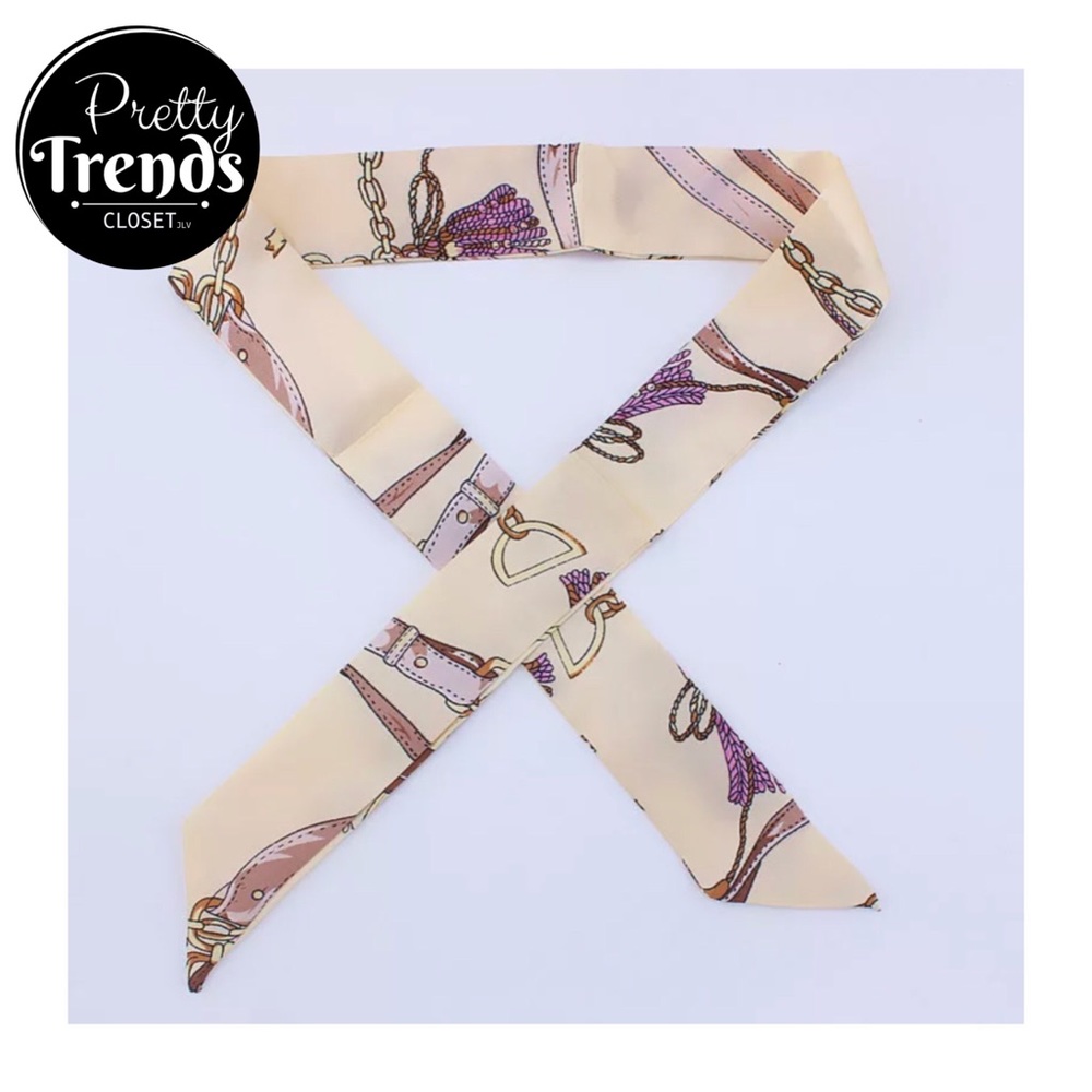 Pair of Silk Skinny Bandana